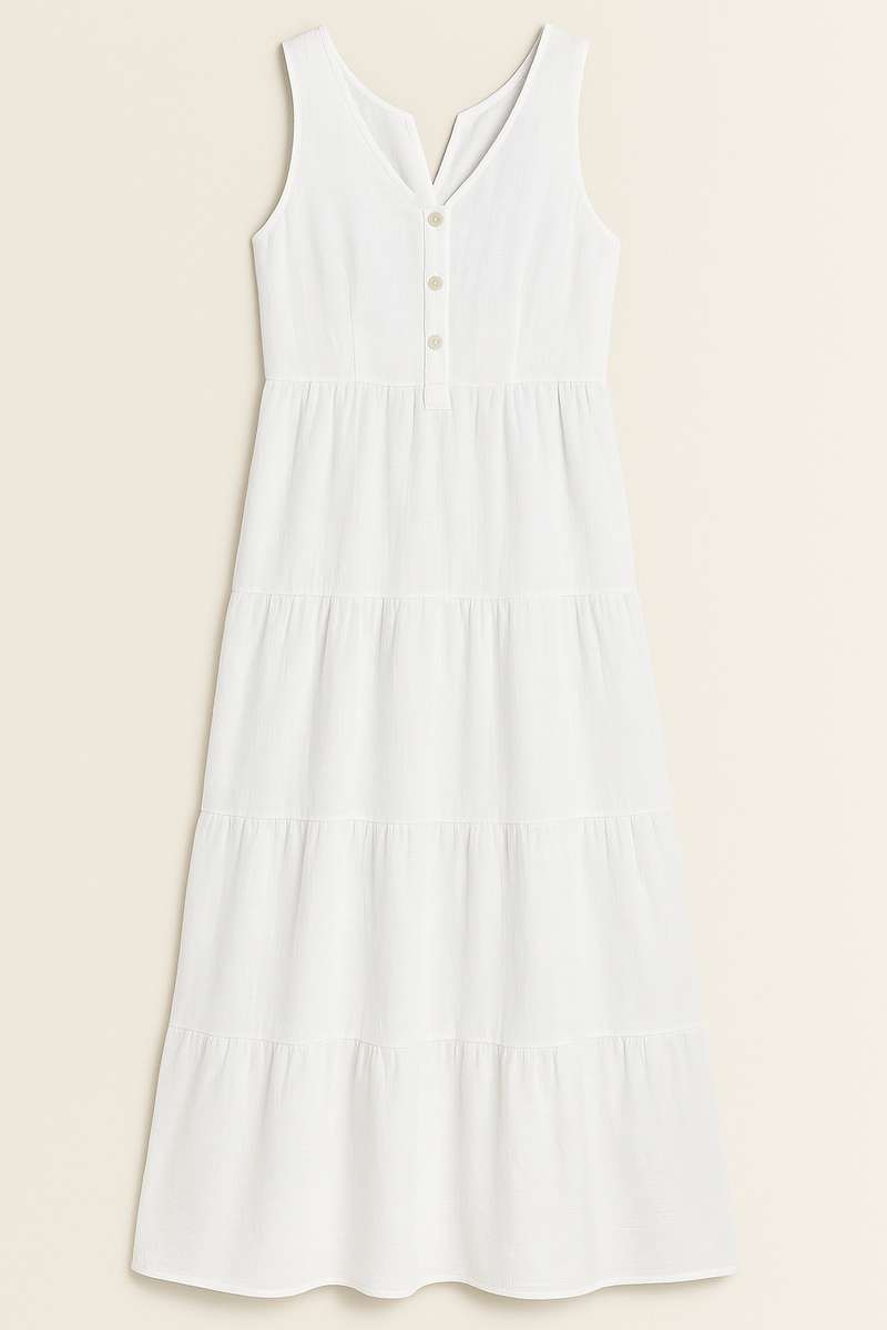 Vestido Aurora | Feito em 100% Linho Italiano *Últimas Unidades*