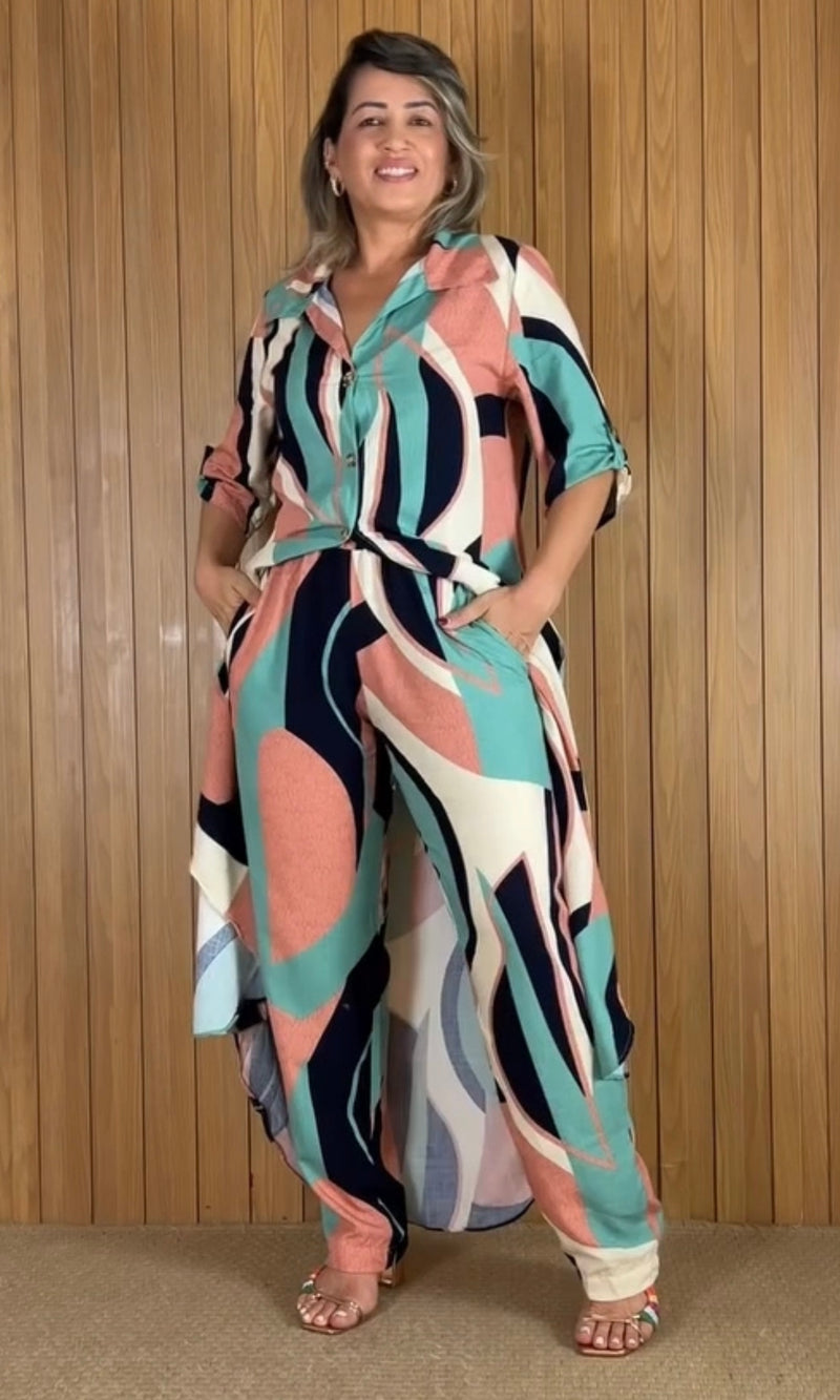 Conjunto - Frescor - Feito em 100% Viscolinho Italiano *Últimas Peças*